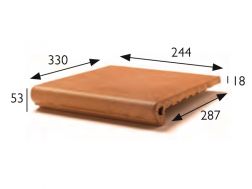 Profil schodowy 33 x 25 x 5 cm - PÅytki z rozciÄgniÄtego piaskowca - typ piaskowca artois - aragon gres - klinkier buchtal